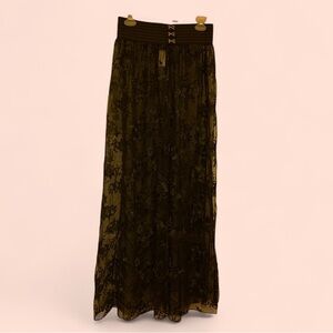 Elegant Black Lace Women Skirt